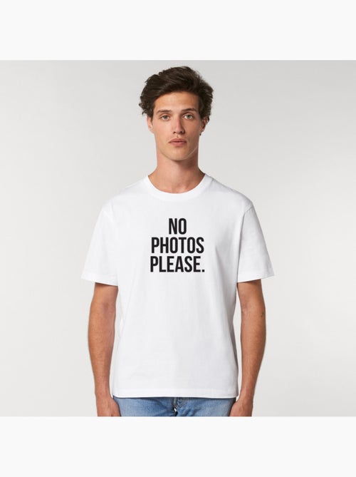 Camiseta Hombre - NO PHOTOS PLEASE - Kiabi Camiseta Hombre - NO PHOTOS PLEASE - Kiabi