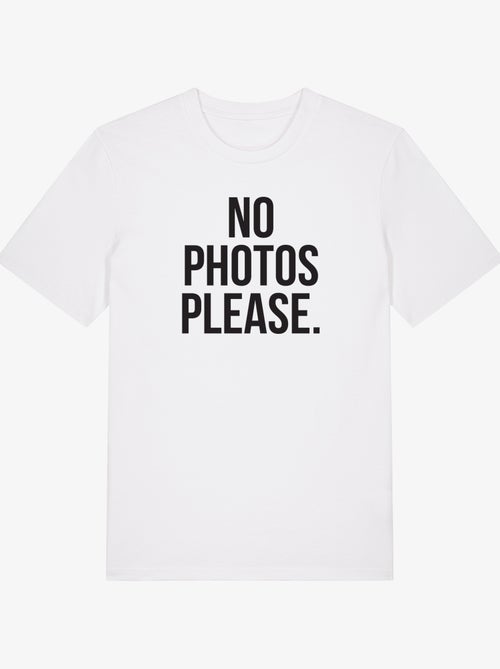 Camiseta Hombre - NO PHOTOS PLEASE - Kiabi Camiseta Hombre - NO PHOTOS PLEASE - Kiabi