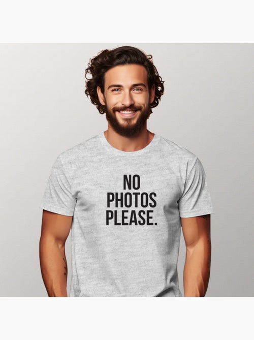 Camiseta Hombre - NO PHOTOS PLEASE - Kiabi