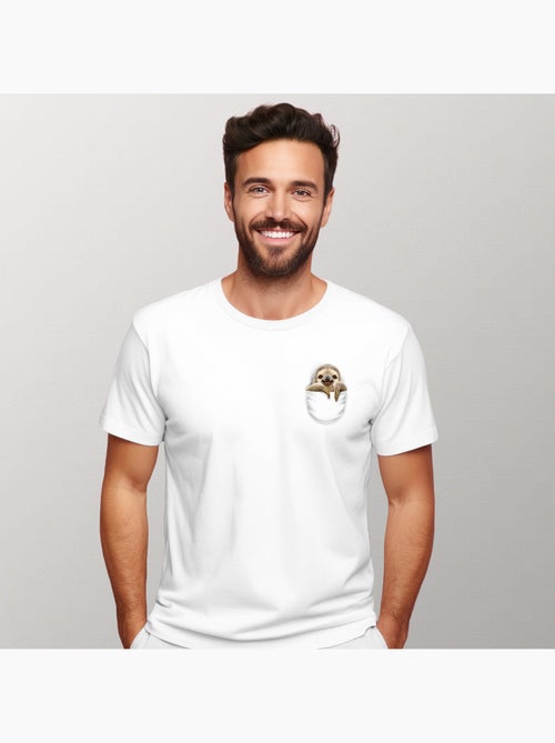 Camiseta Hombre - POCKET SLOTH - Kiabi