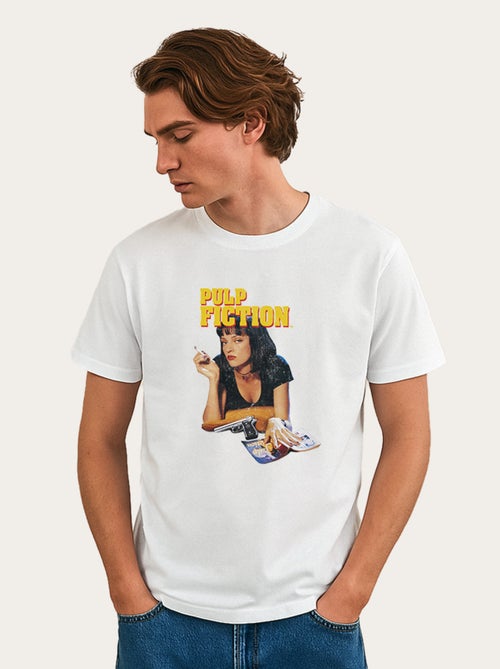 Camiseta Hombre - PULP FICTION VINTAGE MIA WALLACE - Kiabi Camiseta Hombre - PULP FICTION VINTAGE MIA WALLACE - Kiabi
