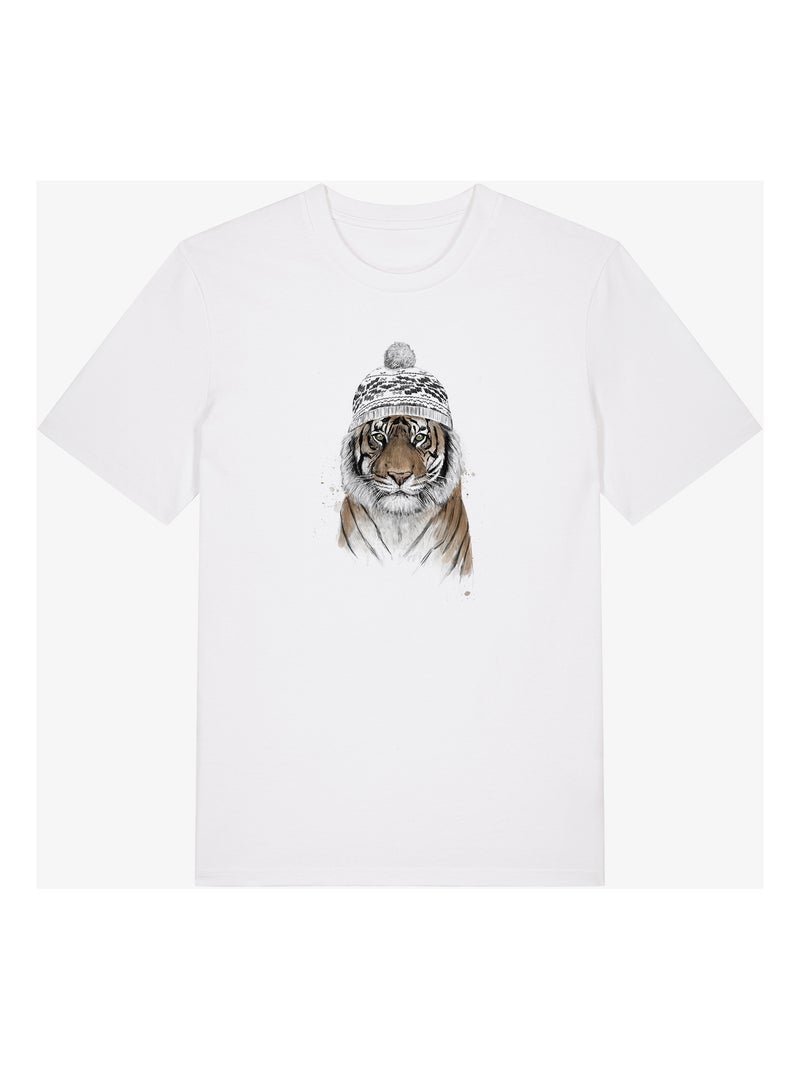 Camiseta Hombre - SIBERIAN TIGER Blanco - Kiabi