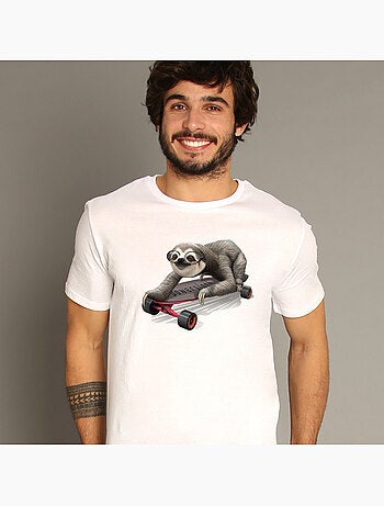 Camiseta Hombre - SKATEBOARD SLOTH