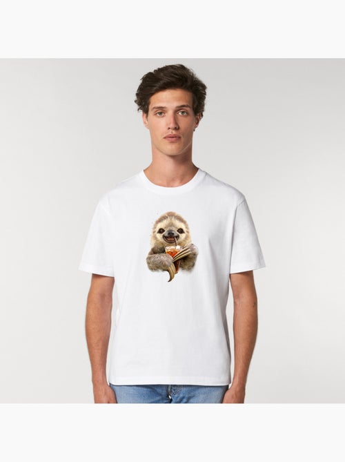 Camiseta Hombre - SLOTH AND DRINK - Kiabi Camiseta Hombre - SLOTH AND DRINK - Kiabi