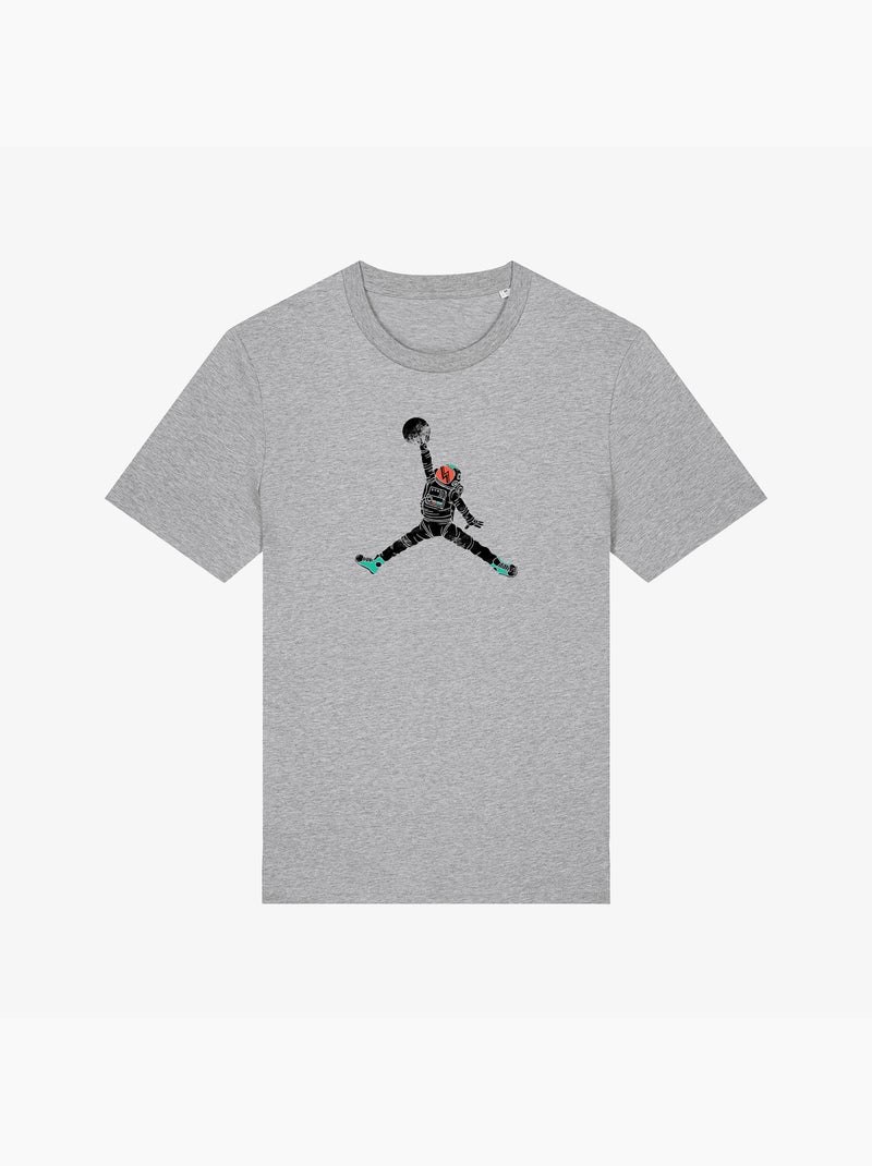 Camiseta Hombre - SPACE DUNK Gris jaspeado - Kiabi