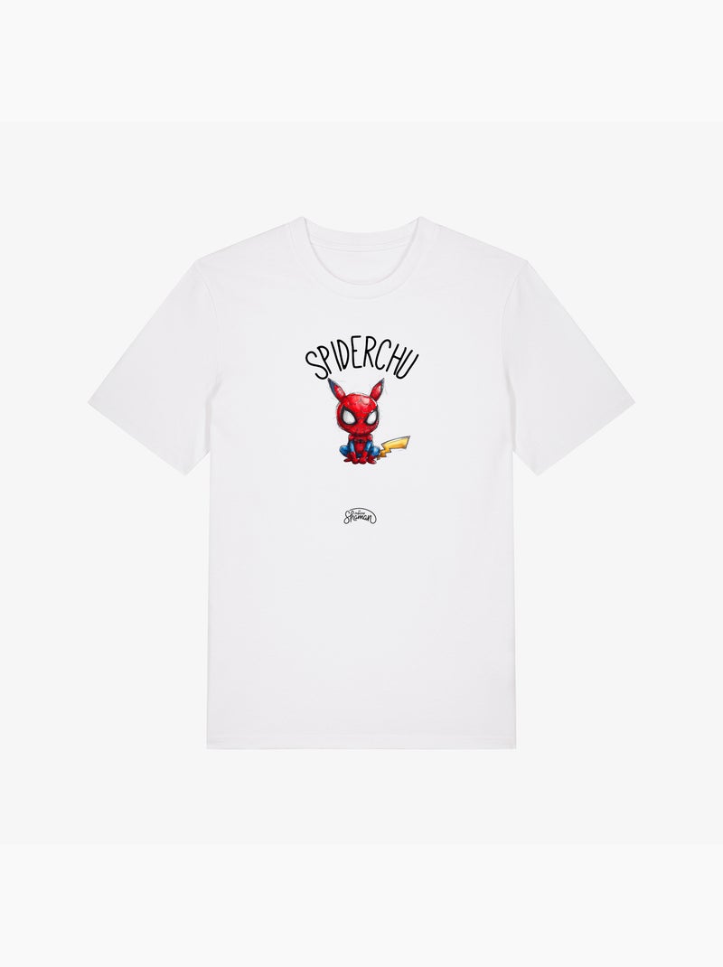 Camiseta Hombre - SPIDERCHU Blanco - Kiabi