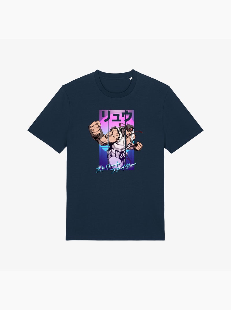 Camiseta Hombre - STREET FIGHTER 3 Azul marino - Kiabi