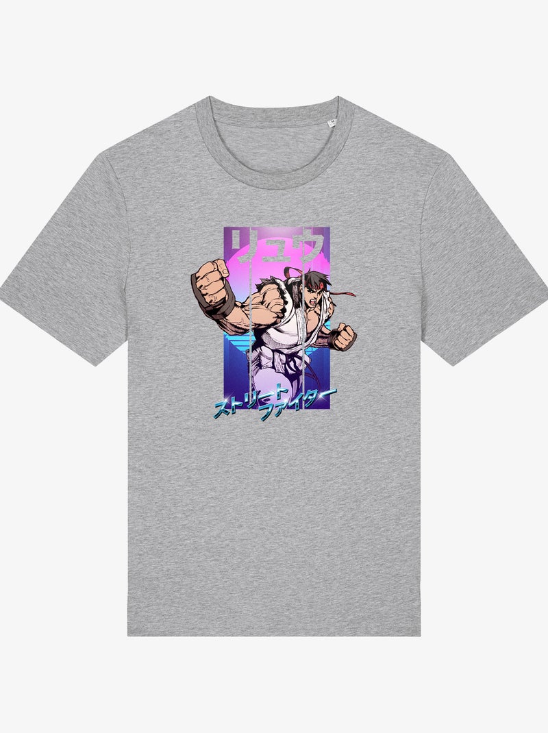 Camiseta Hombre - STREET FIGHTER 3 Gris jaspeado - Kiabi