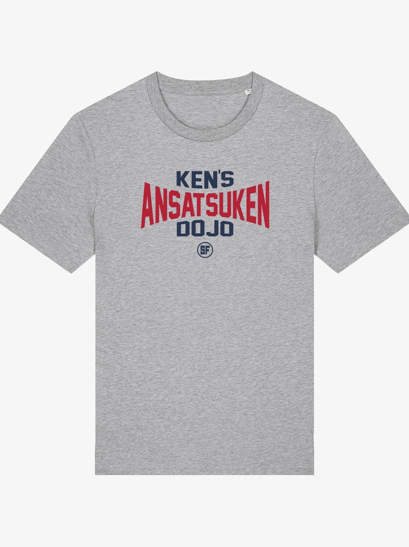 Camiseta Hombre - STREET FIGHTER KEN'S ANSATSUKEN DOJO Gris jaspeado - Kiabi