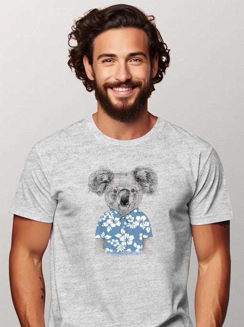 Camiseta Hombre - SUMMER KOALA BLUE - Kiabi Camiseta Hombre - SUMMER KOALA BLUE - Kiabi