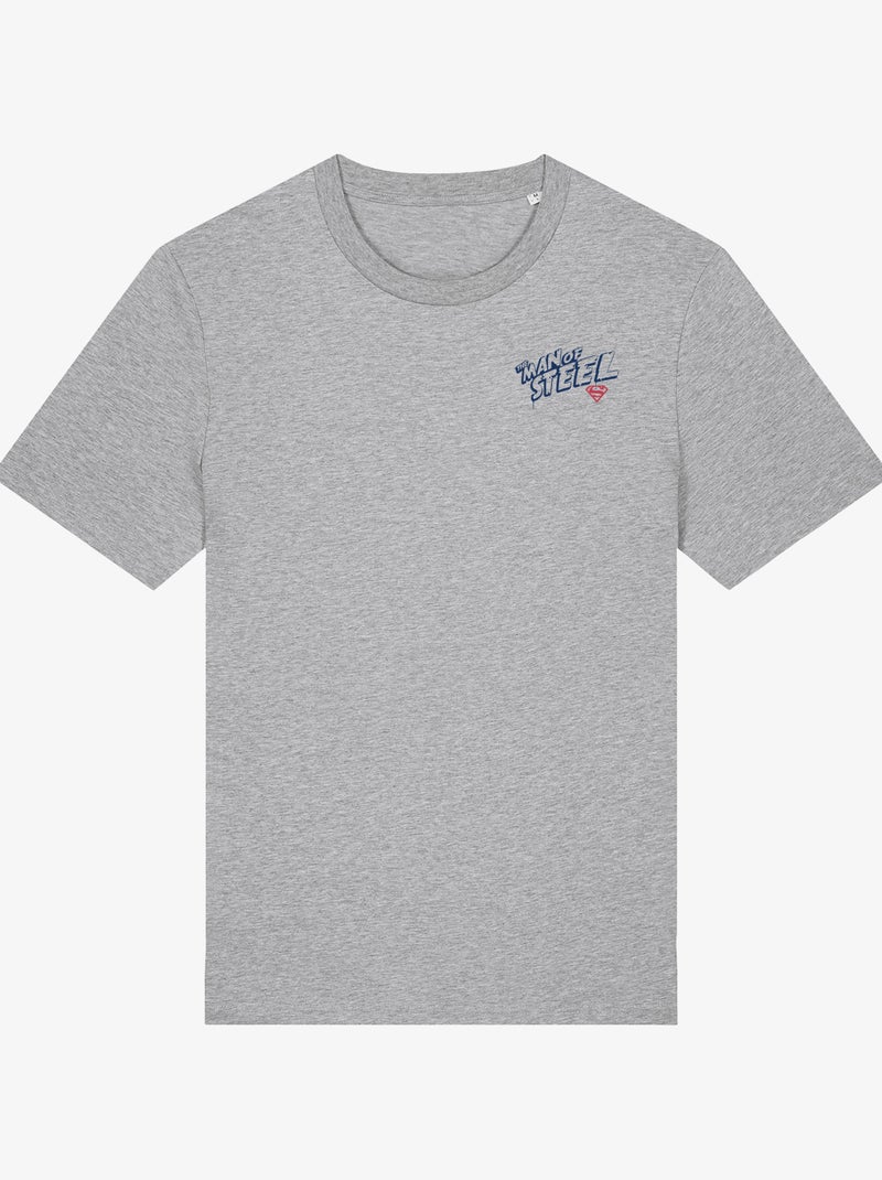 Camiseta Hombre - SUPERMAN THE MAN OF STEEL CŒUR Gris jaspeado - Kiabi