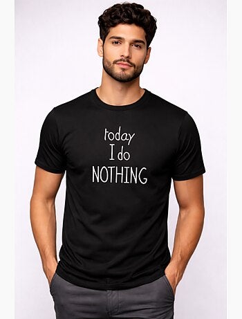 Camiseta Hombre - TODAY I DO NOTHING