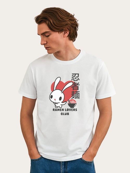 Camiseta Hombre - TORC RAMEN LOVERS CLUB BUNNY - Kiabi Camiseta Hombre - TORC RAMEN LOVERS CLUB BUNNY - Kiabi
