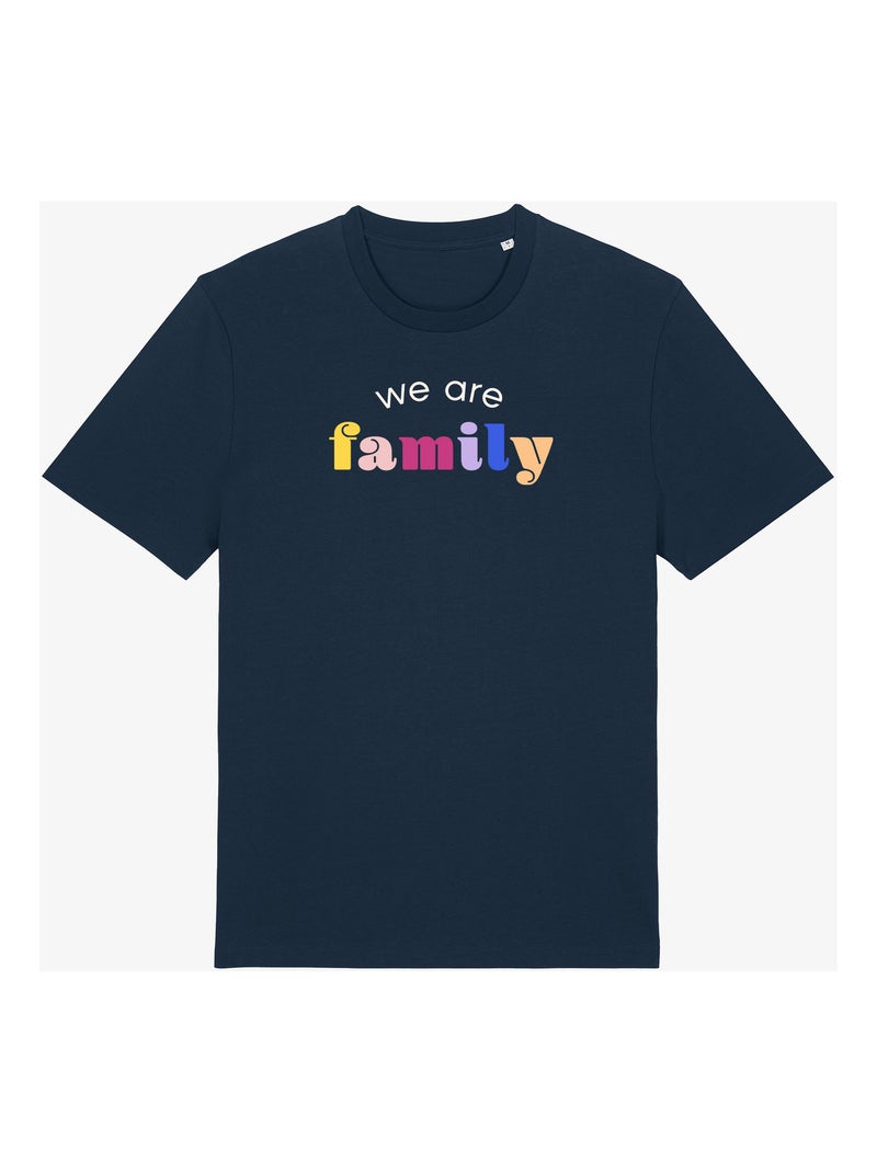 Camiseta Hombre - WE ARE FAMILY Azul marino - Kiabi
