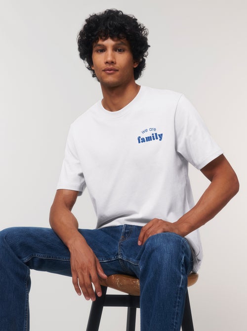 Camiseta Hombre - WE ARE FAMILY COEUR - Kiabi Camiseta Hombre - WE ARE FAMILY COEUR - Kiabi