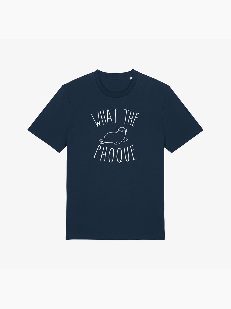 Camiseta Hombre - WHAT THE PHOQUE Azul marino - Kiabi