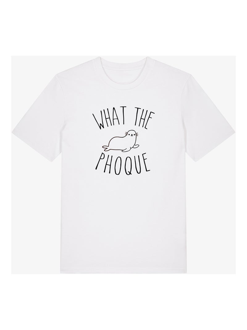 Camiseta Hombre - WHAT THE PHOQUE Blanco - Kiabi