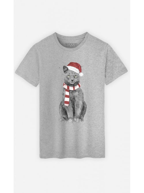 Camiseta Hombre - XMAS CAT - Kiabi