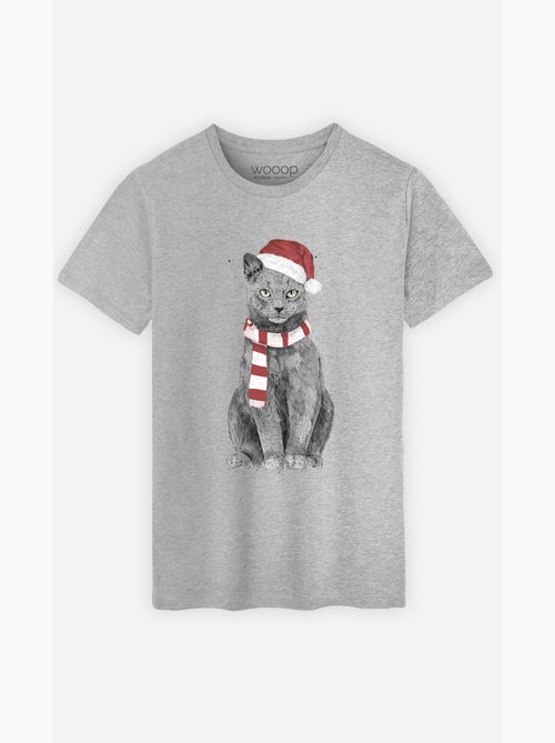 Camiseta Hombre - XMAS CAT - Kiabi