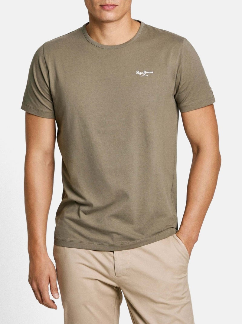 Camiseta Hombre Pepe Jeans Caqui - Kiabi