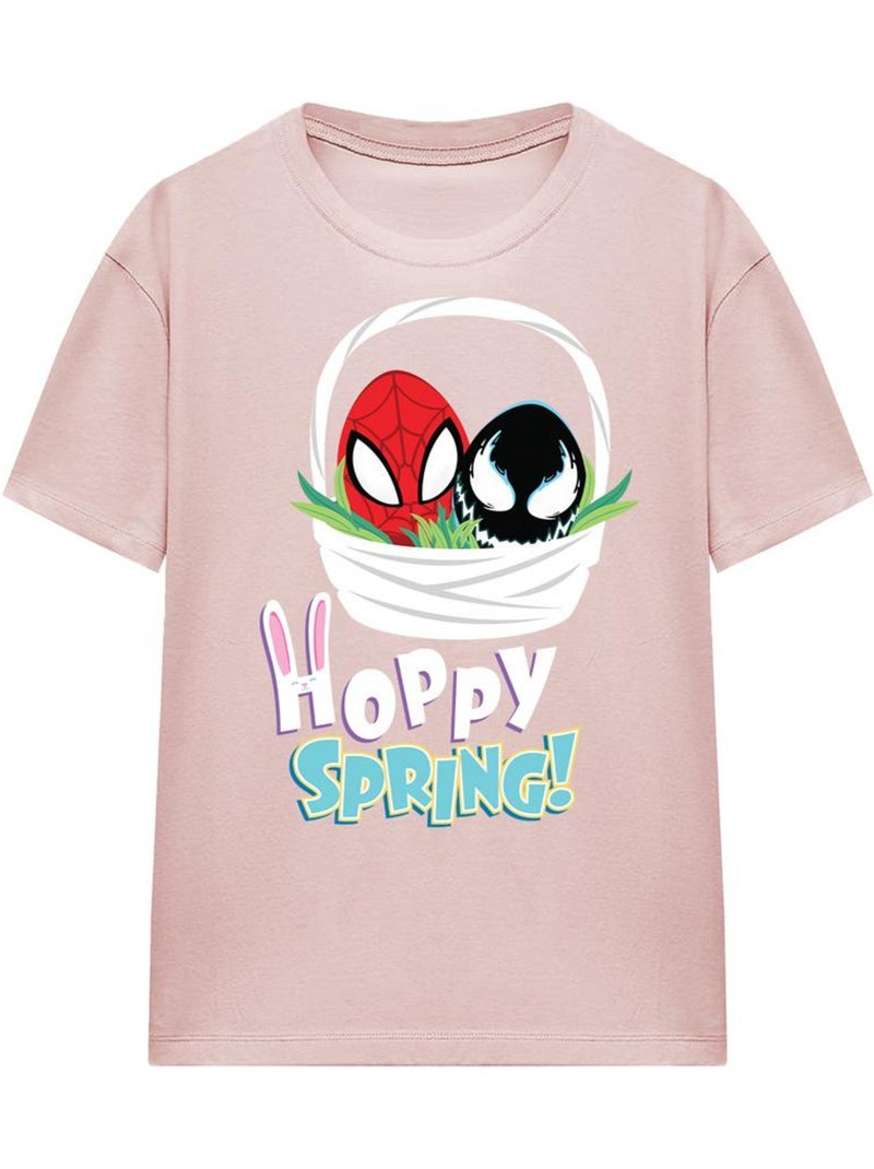Camiseta hoppy spring para mujer - spider-man Rosa - Kiabi