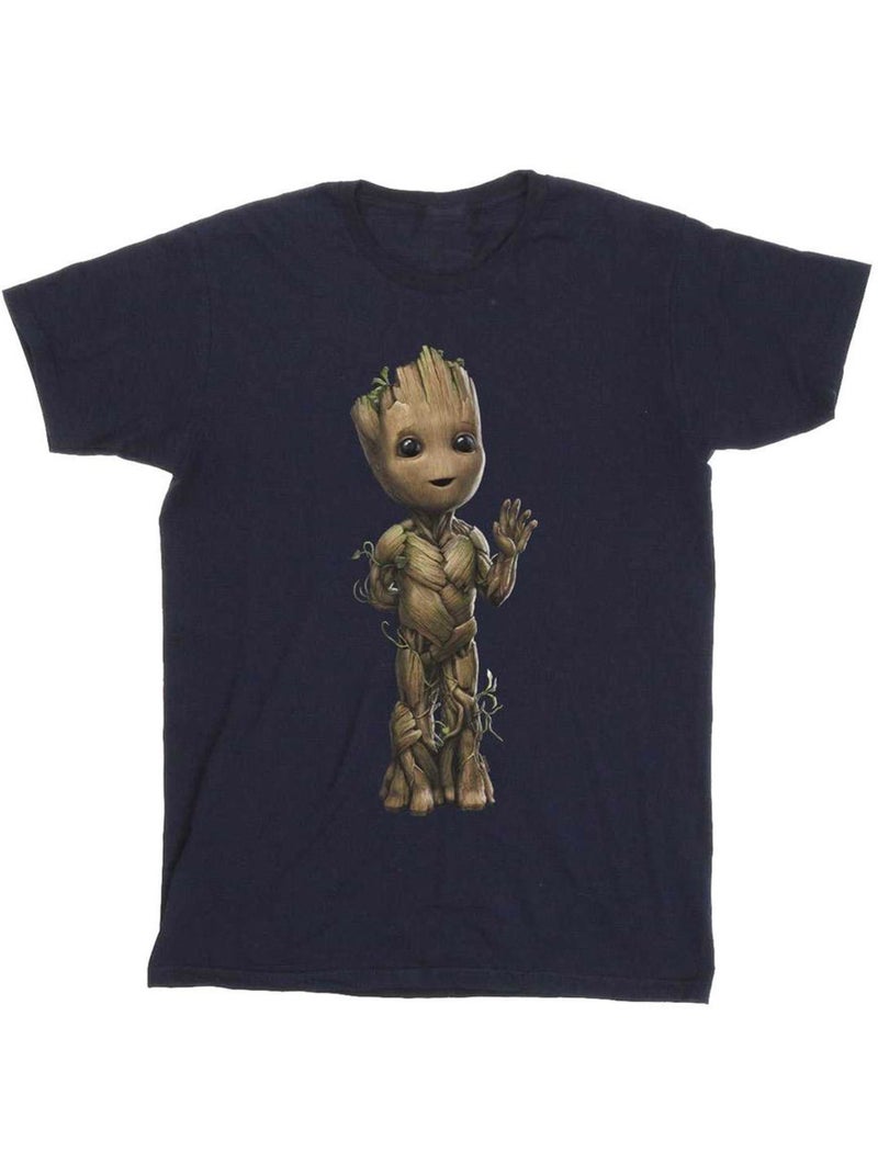 Camiseta i am groot ondas para hombre - marvel Azul marino - Kiabi