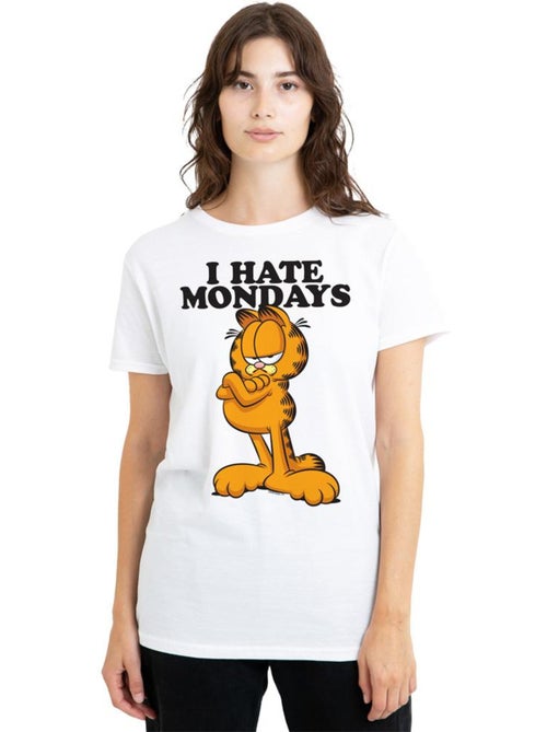 Camiseta i hate mondays para adultos unisex - garfield - Kiabi