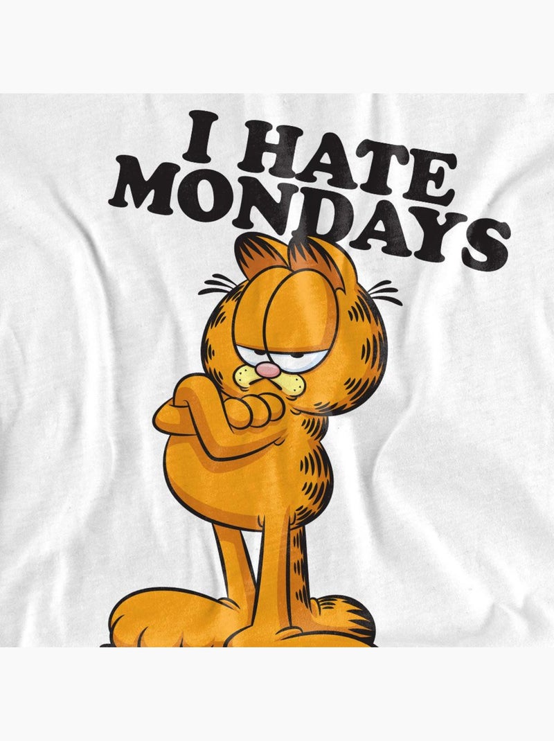 Camiseta i hate mondays para adultos unisex - garfield Blanco - Kiabi