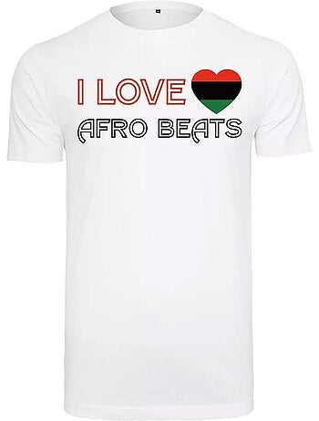 Camiseta i love afro beats para hombre - mister tee