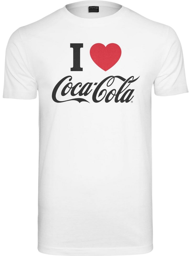 Camiseta i love coke diseño coca cola para hombre - merchcode Blanco - Kiabi