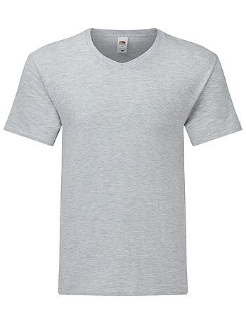 Camiseta iconic 150 de jaspeado para adultos unisex - fruit of the loom
