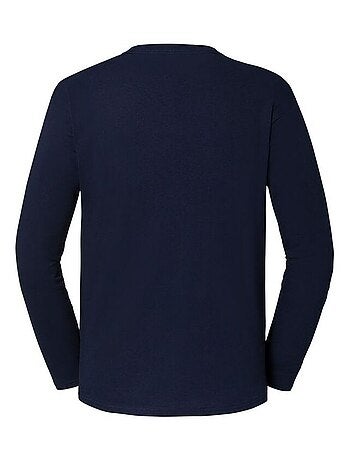 Camiseta iconic 195 premium de algodón ringspun de manga larga para hombre - fruit of the loom