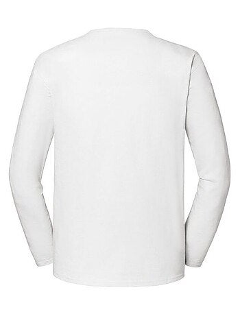 Camiseta iconic 195 premium de algodón ringspun de manga larga para hombre - fruit of the loom