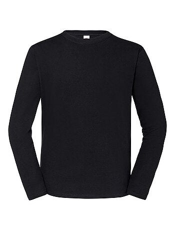 Camiseta iconic 195 premium de algodón ringspun de manga larga para hombre - fruit of the loom