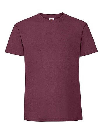 Camiseta iconic 195 premium de algodón ringspun para hombre - fruit of the loom
