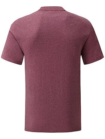 Camiseta iconic de jaspeado para adultos unisex - fruit of the loom