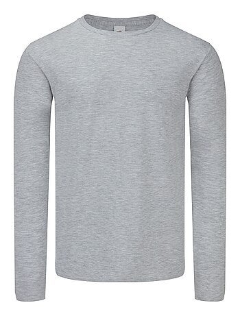 Camiseta iconic de jaspeado para adultos unisex - fruit of the loom