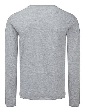 Camiseta iconic de jaspeado para adultos unisex - fruit of the loom