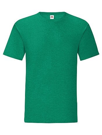 Camiseta iconic de jaspeado para adultos unisex - fruit of the loom