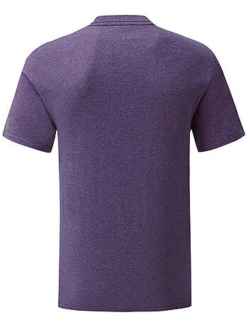 Camiseta iconic de jaspeado para adultos unisex - fruit of the loom