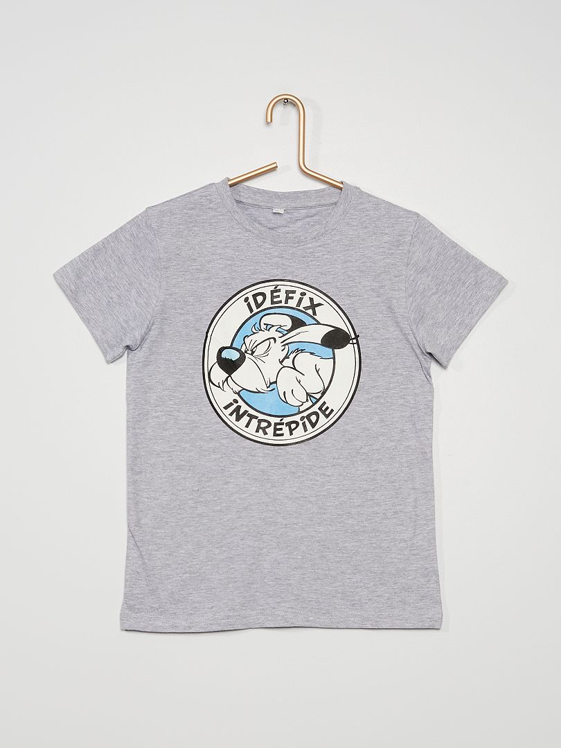 Camiseta 'Ideafix' 'Astérix' gris chiné - Kiabi