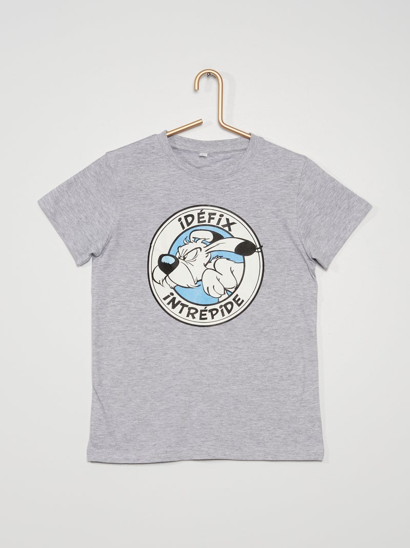 Camiseta 'Ideafix' 'Astérix' gris chiné - Kiabi