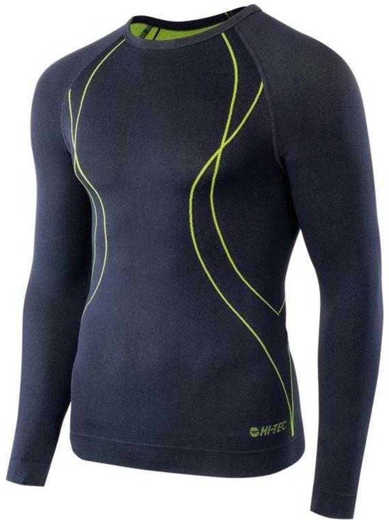 Camiseta ikar de termoactivo de manga larga para hombre - hi-tec Azul oscuro - Kiabi