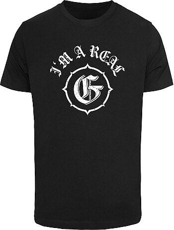 Camiseta i'm a real g para hombre - mister tee