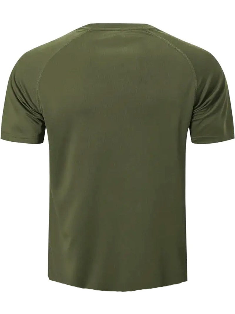 Camiseta impact aircool para hombre - spiro Verde caqui - Kiabi