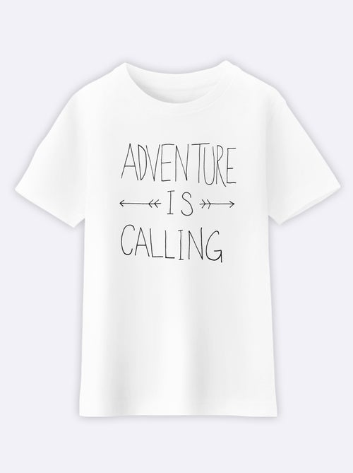 Camiseta infantil ADVENTURE IS CALLING - Kiabi