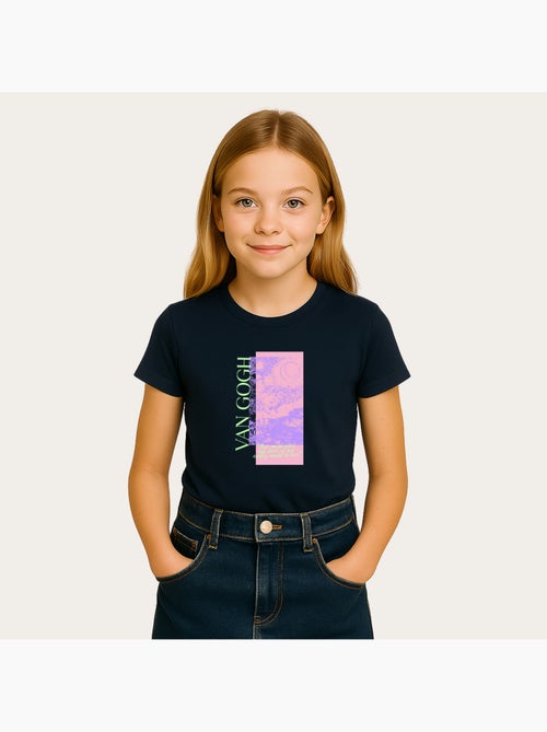 Camiseta infantil APOH VAN GOGH STARRY NIGHT SCRIBBLE - Kiabi Camiseta infantil APOH VAN GOGH STARRY NIGHT SCRIBBLE - Kiabi