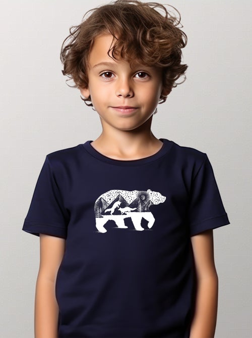 Camiseta infantil BEAR AND FOXES - Kiabi