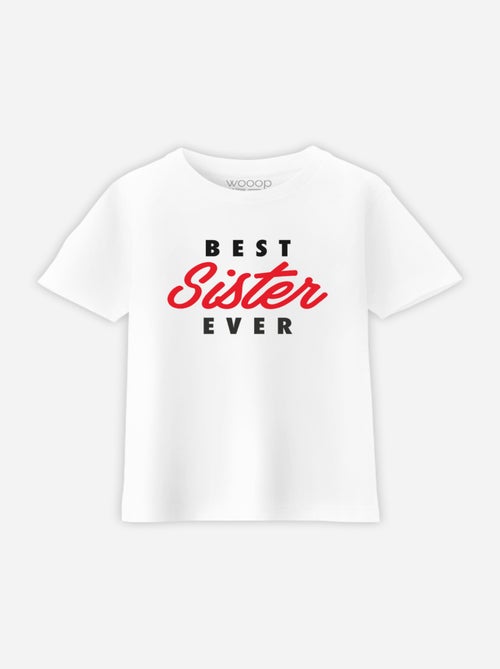 Camiseta infantil BEST SISTER EVER - Kiabi