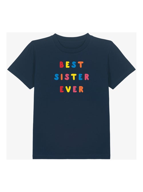 Camiseta infantil BEST SISTER EVER COLORÉE WAF - Kiabi